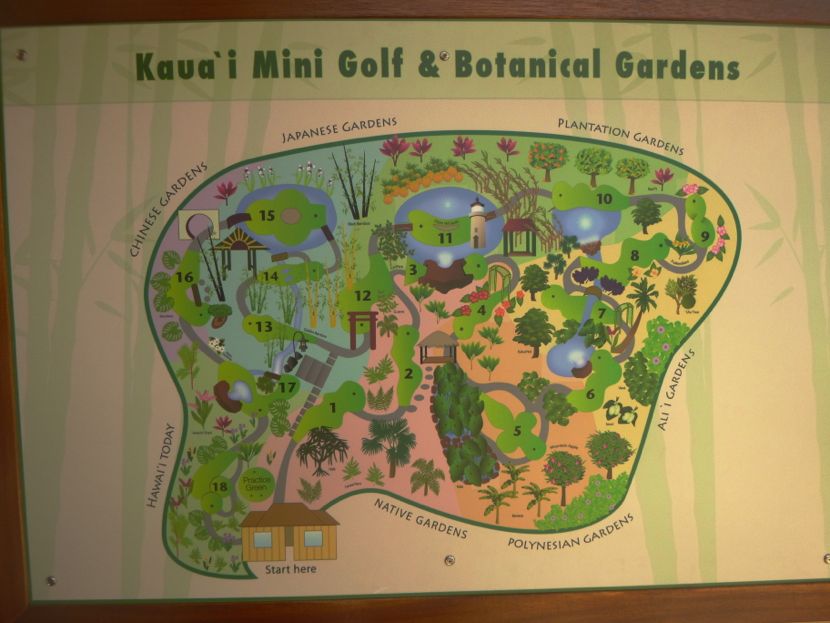 Mini golf! (this was actually a pretty challenging course and for real a pretty balanced botanical display. we loved it)