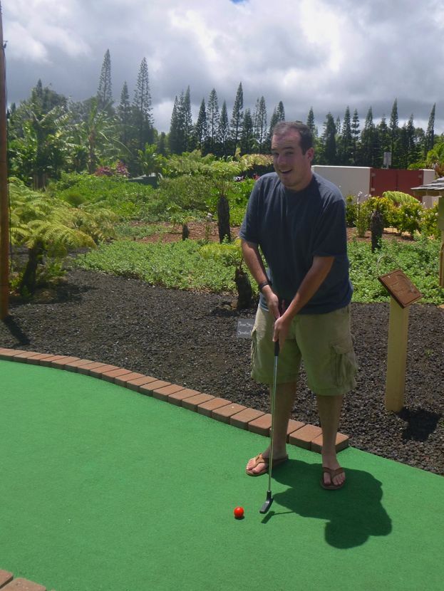 Andrew at mini golf