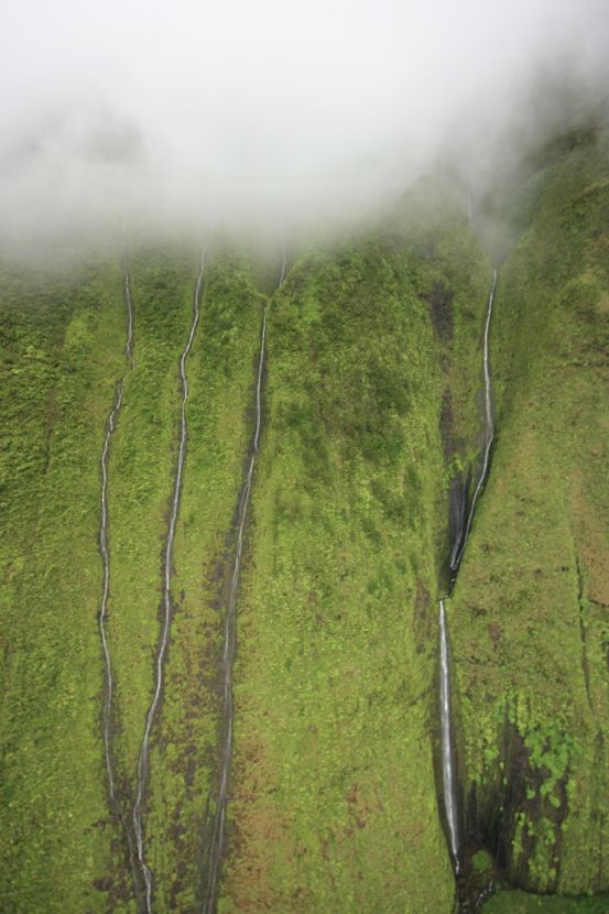 waterfalls on Mount Waialeale, Kauai (again)