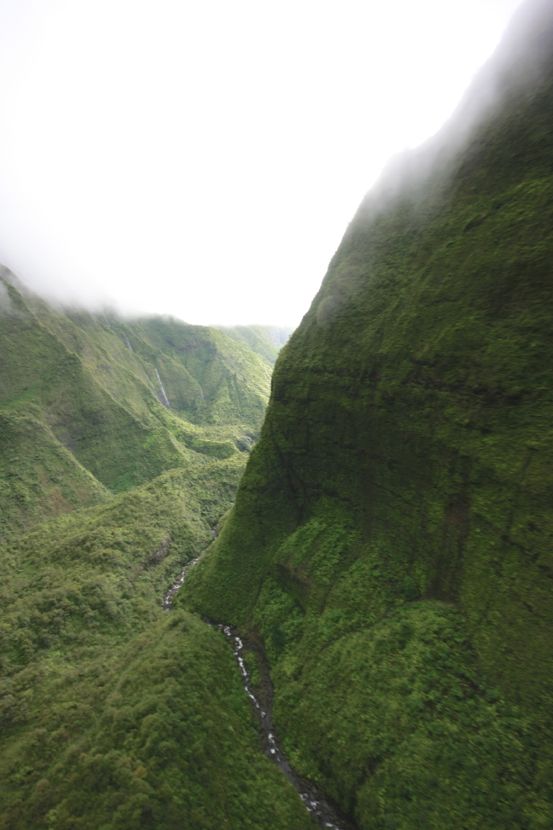 waterfalls on Mount Waialeale, Kauai