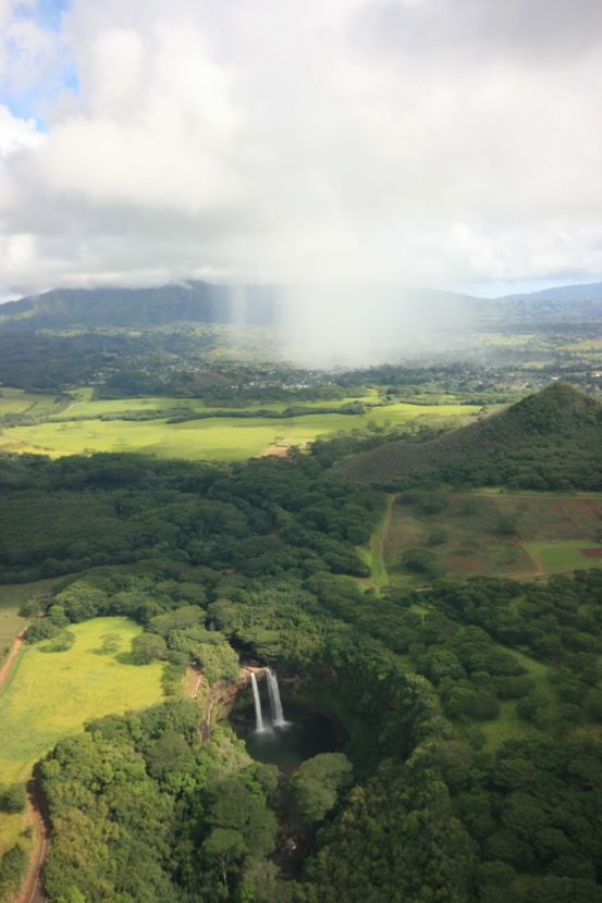 Wailua Falls & rainstorm, Kauai (this makes an excellent iPhone wallpaper)